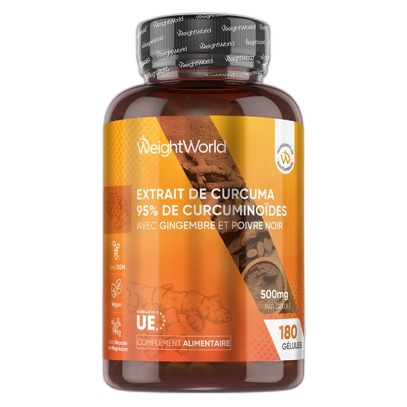 WeightWorld Curcumine avec Gingembre & Poivre Noir
