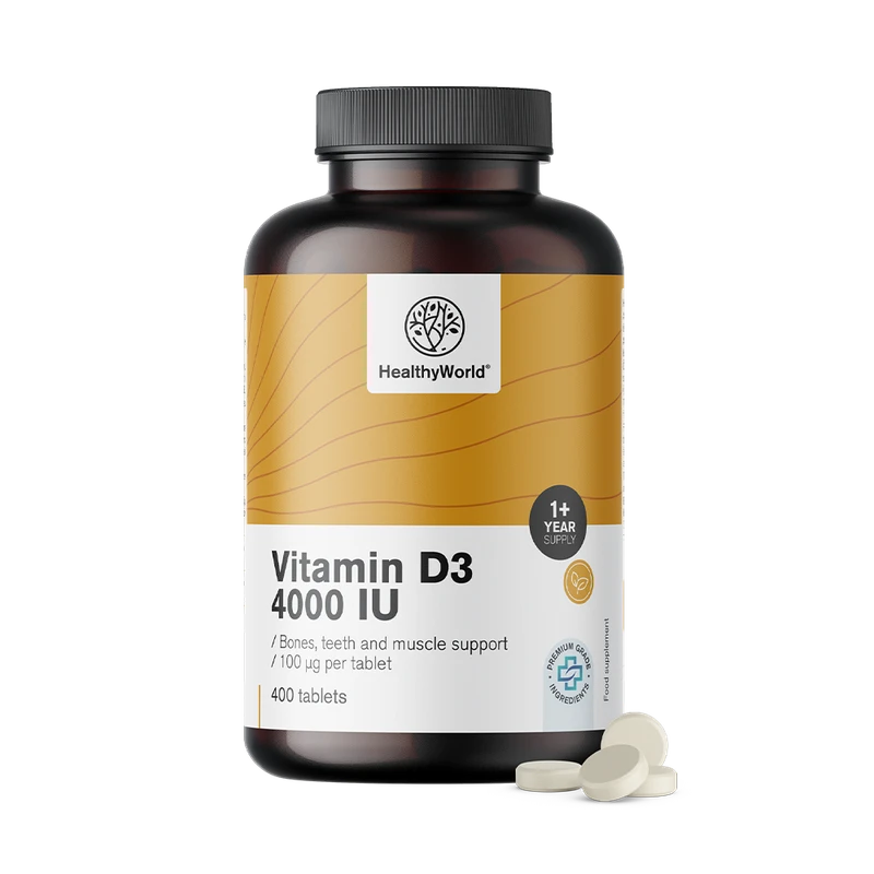 HealthyWorld Vitamine D3 4000 UI