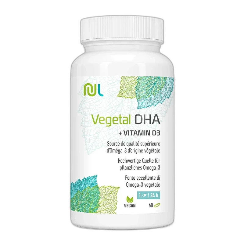 NutriLife Shop NutriLife DHA végétal & Vitamine D3 - cerveau, vision et immunité