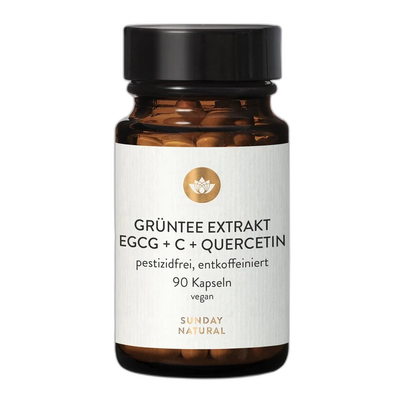 Sunday Natural EGCG gélules + vitamine C + quercétine 96% EGCG