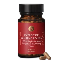 Sunday Natural Extrait ginseng rouge 205mg