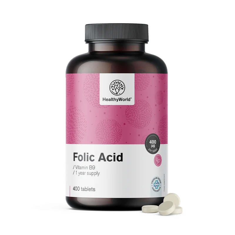 HealthyWorld Acide folique 400 µg