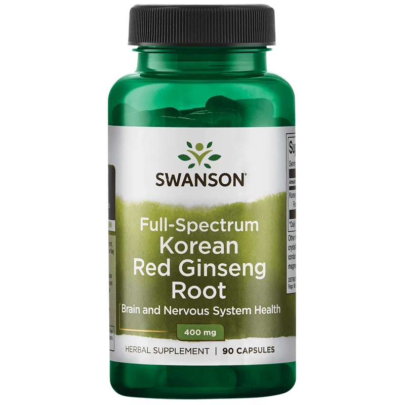 Swanson Ginseng rouge coréen Full Spectrum Korean Red Ginseng 400 mg