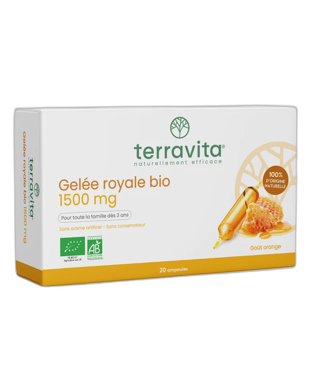 Terravita Gelée royale Bio 1500 mg