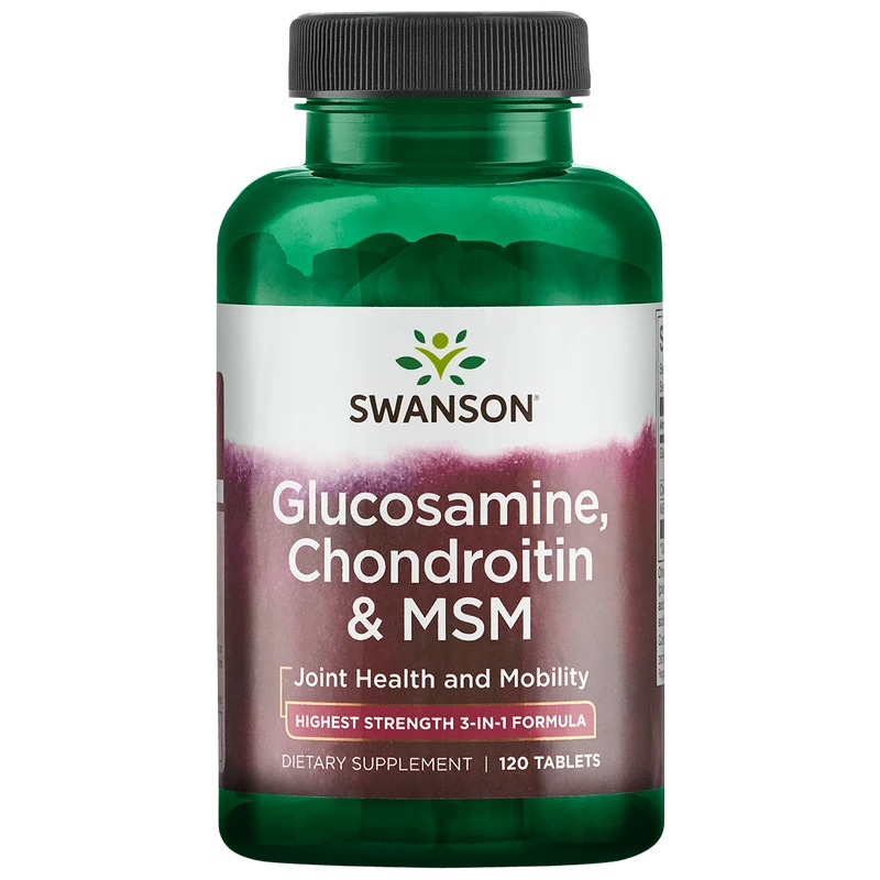Swanson Gélules Glucosamine, Chondroitine & MSM 250/200/150