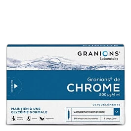 Granions de Chrome (oligoélément, 30 ampoules)