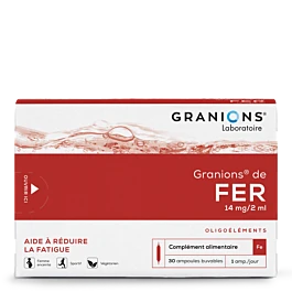 Granions de Fer (oligoélément, 30 ampoules)