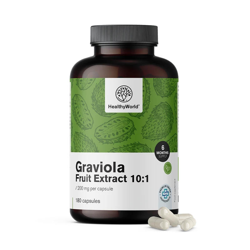 HealthyWorld Graviola 200 mg - extrait 10:1