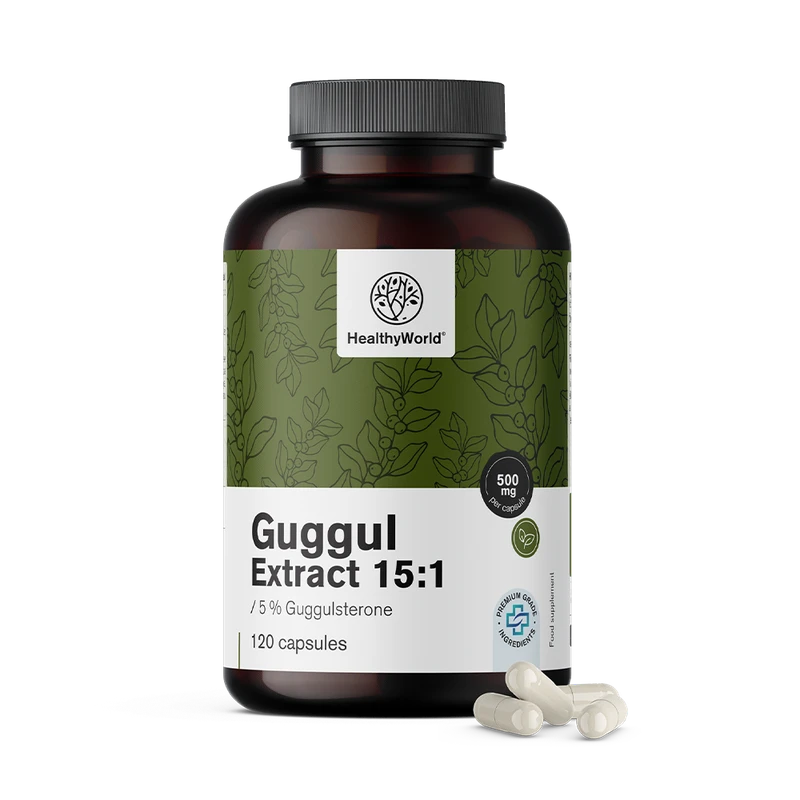 HealthyWorld Guggul 500 mg - extrait 15:1