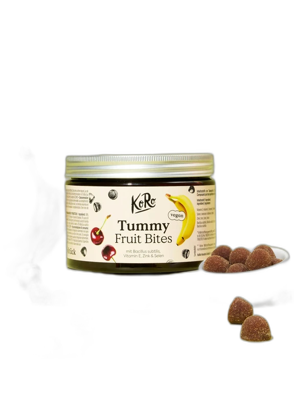 KoRo Gummies aux fruits avec cultures bactériennes vivantes, vitamine E, zinc et sélénium 120 gummies
