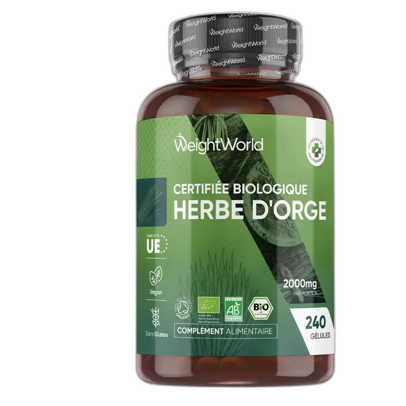 WeightWorld Herbe d'Orge Bio en Gélules