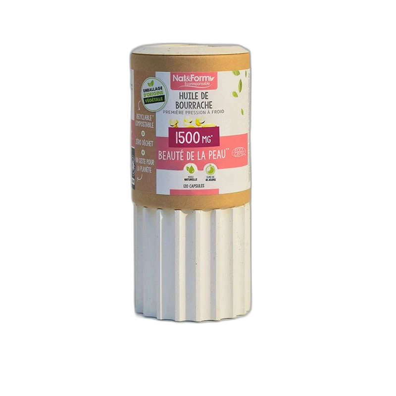 Nat&Form Huile de bourrache Bio en capsules