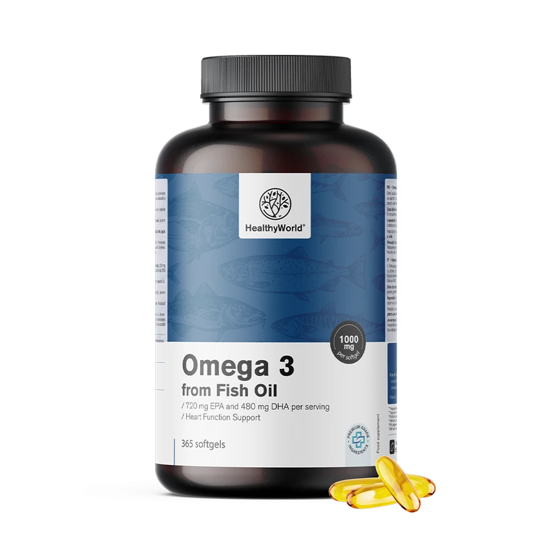 HealthyWorld Oméga-3 1000 mg - huile de poisson
