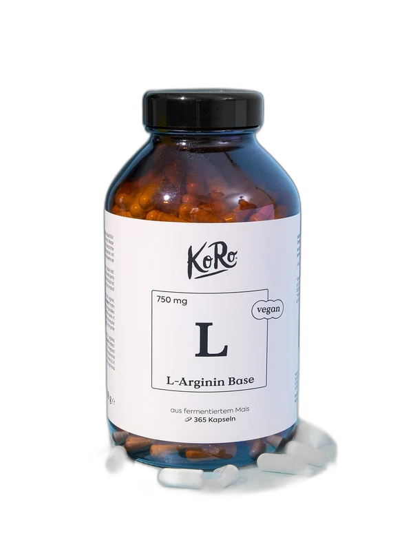 KoRo L-arginine issue de la fermentation en gélules 365 gélules