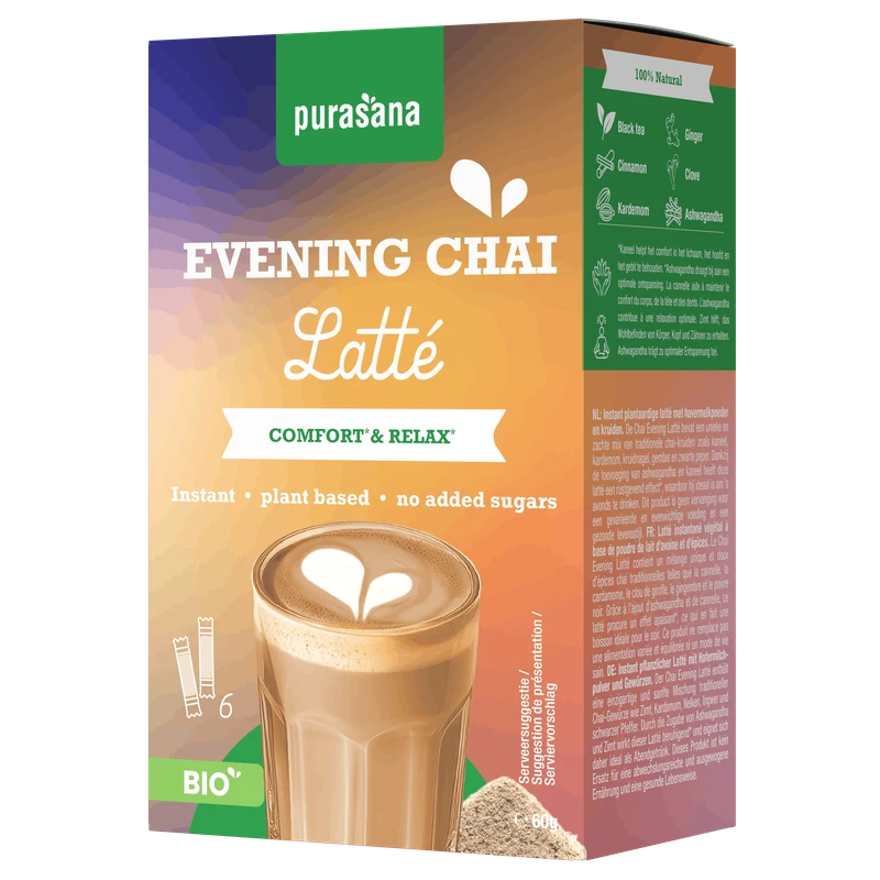 Purasana Chai Latte nocturne instantané