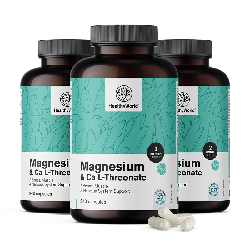 HealthyWorld Magnésium + Calcium L-Thréonate