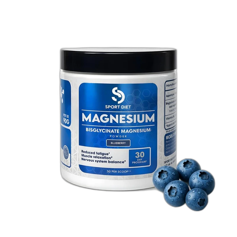 Eric Favre Magnésium Bisglycinate + B6 en poudre - Myrtille 90g