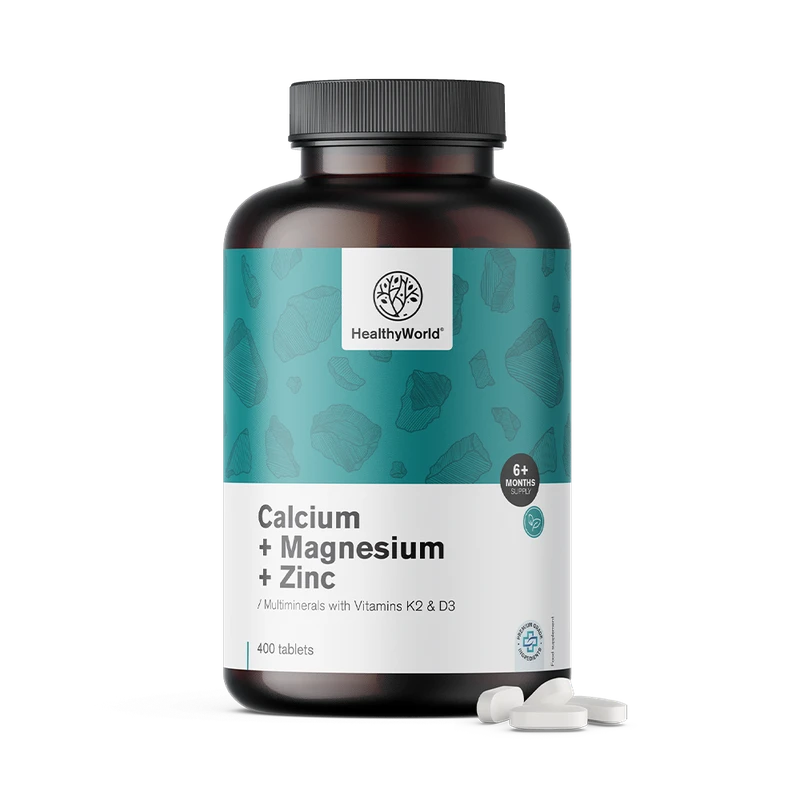 HealthyWorld Calcium + magnésium + zinc