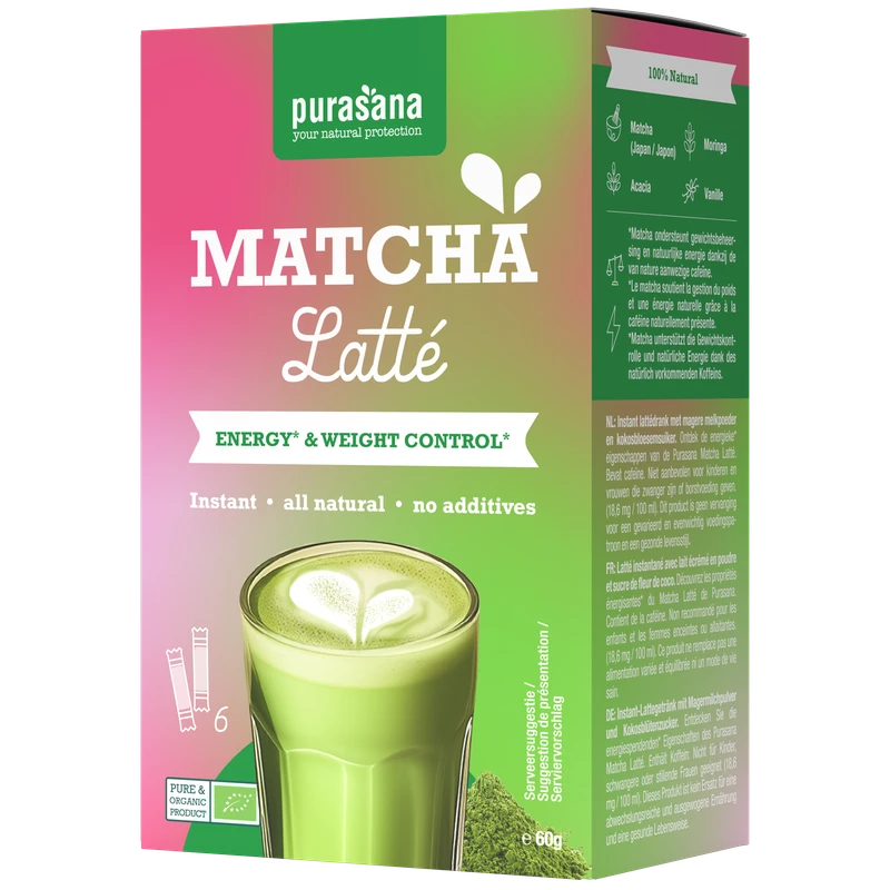 Purasana Matcha latté instantané