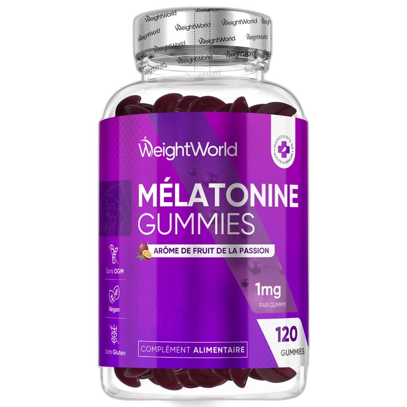 WeightWorld Melatonine Gummies 1 mg