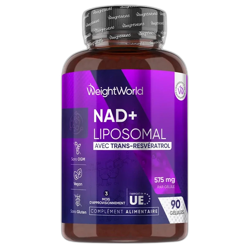 WeightWorld NAD+ & Resvératrol – Formule Liposomale