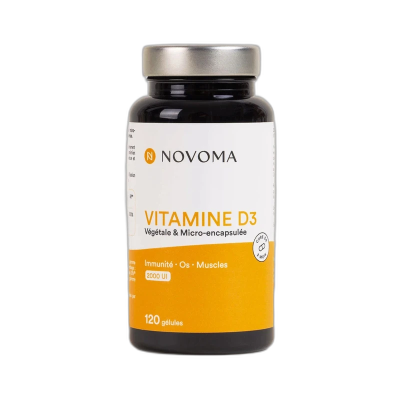 Novoma Vitamine D3 végétale 2000 UI 120 gélules