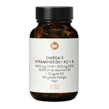 Sunday Natural Oméga-3 vitamine D3 K2