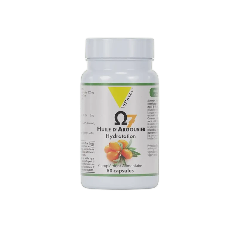 VIT'ALL+ OMEGA 7 Huile d'Argousier 500mg