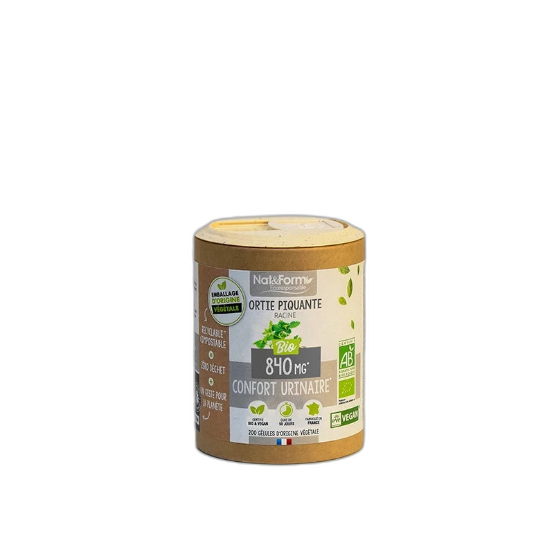 Nat&Form Ortie piquante Racines Bio en gélules
