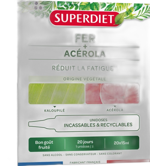Superdiet Super Diet Fer + Acérola unidoses