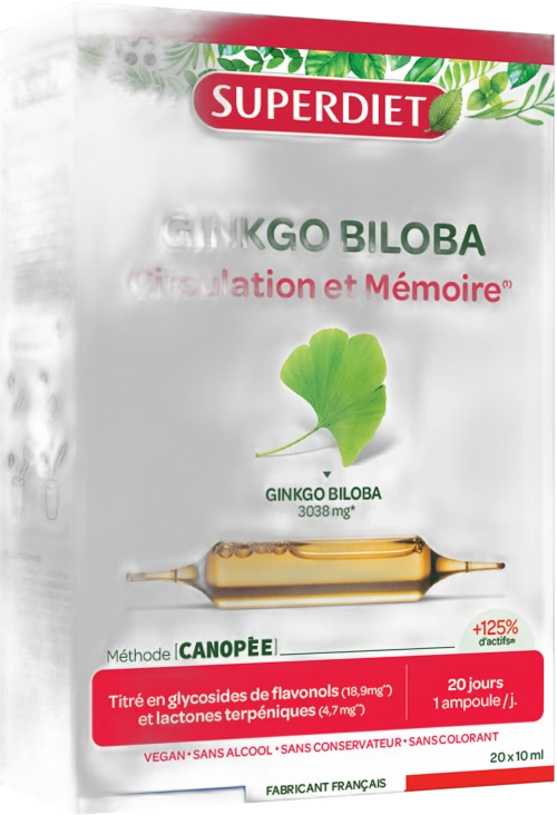 Superdiet Super Diet Ginkgo Biloba ampoules