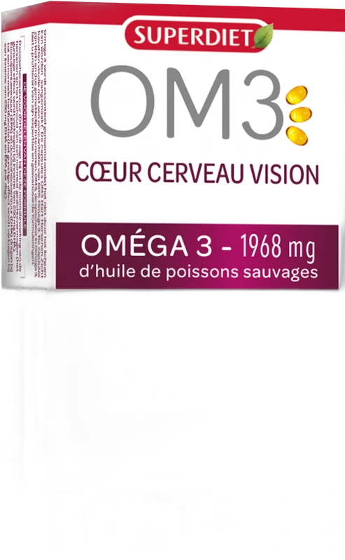 Superdiet Super Diet OM3 DHA Cœur Cerveau Vision capsules