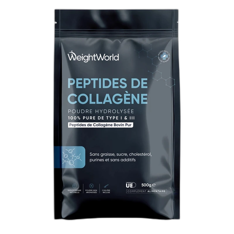 WeightWorld Peptides de Collagène Hydrolysé en Poudre 500 g
