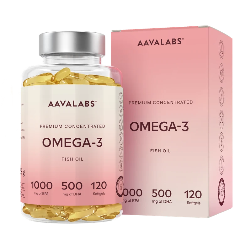 Aava Labs Premium Omega-3 Fish Oil