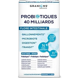 Granions Probiotiques 40 milliards flore intestinale