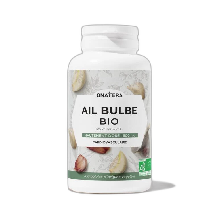 Onatera Ail Bulbe Bio - 200 gélules végétales