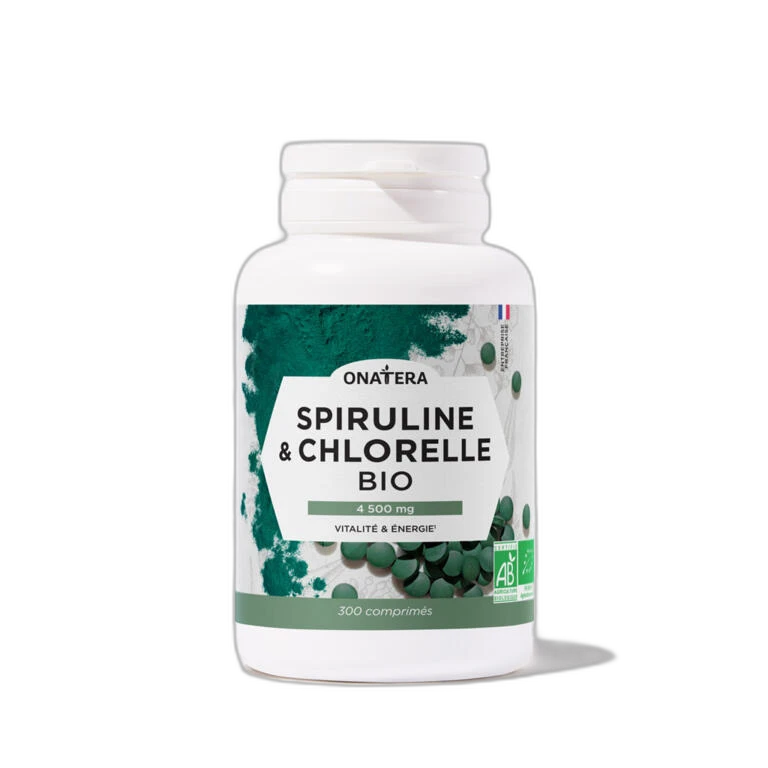 Onatera Spiruline & Chlorelle Bio - 300 comprimés