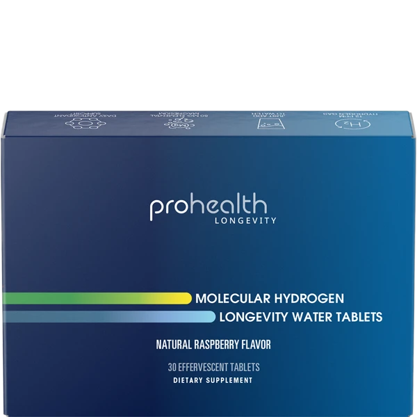 ProHealth Molecular Hydrogen Longevity Water Tablets (Raspberry, 30 tablets)