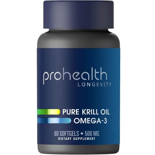 ProHealth Pure Krill Oil Omega-3 (500 mg, 60 softgels)