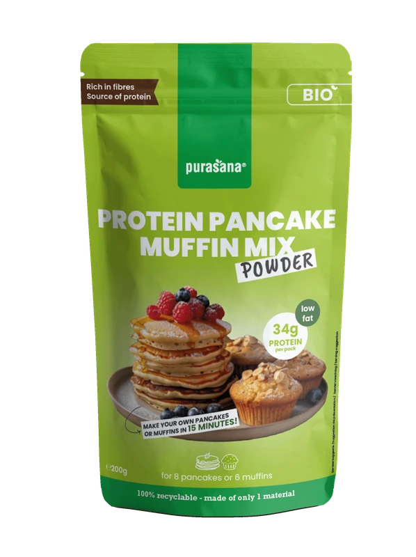 Purasana Mélange pour Pancakes et Muffins Protéinés Bio