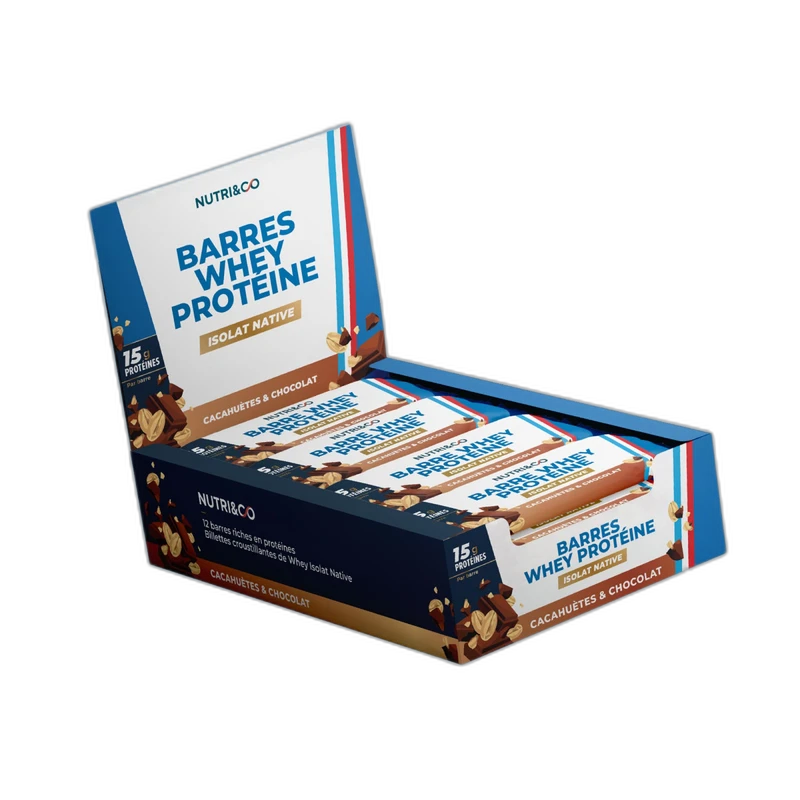 Nutri&Co Barres protéine Whey x12