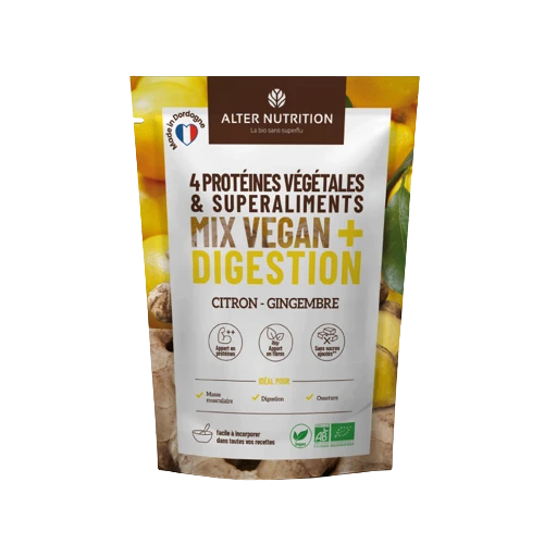 Alter Nutrition Protéines Vegan bio détox citron gingembre
