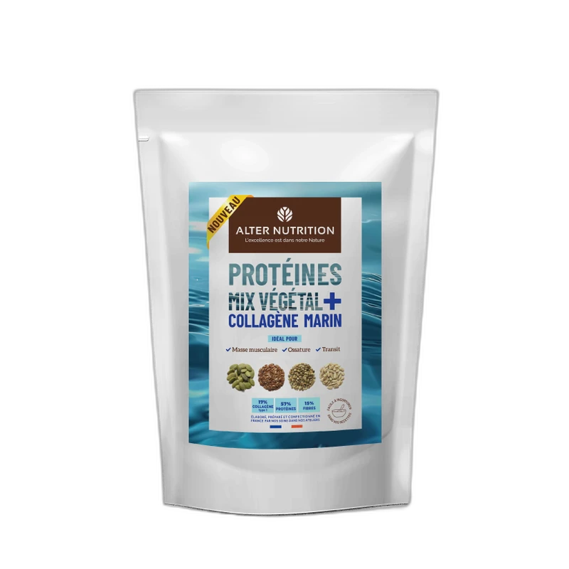 Alter Nutrition Protéines végétales et collagène marin