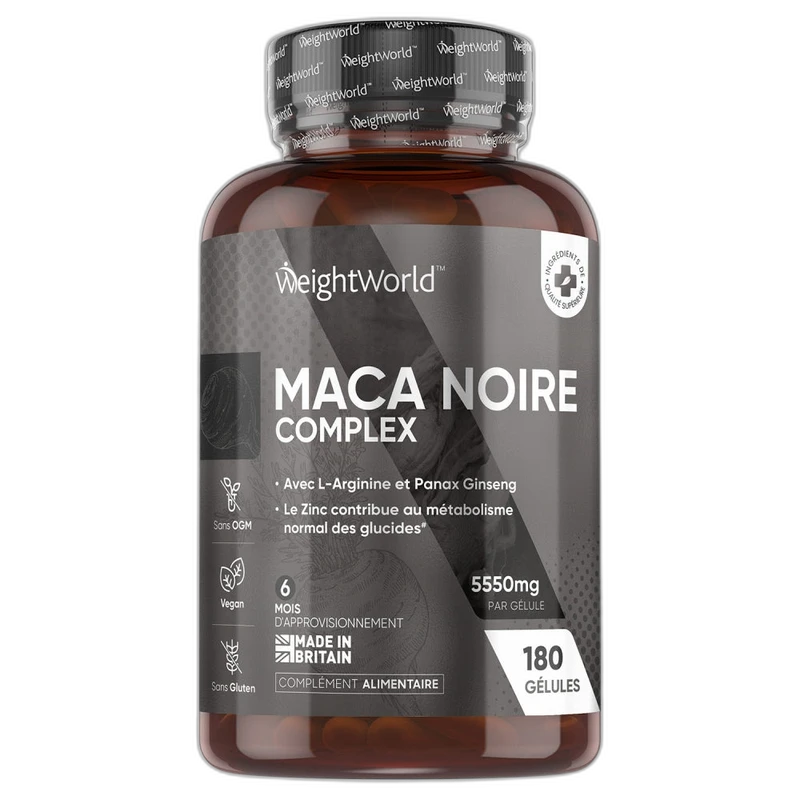 WeightWorld ⚠️ DOUBLON À SUPPRIMER — WeightWorld Maca Noire 5550 mg (remplacé par WeightWorld Racine de Maca Noire 5550mg, catalogue 2026)