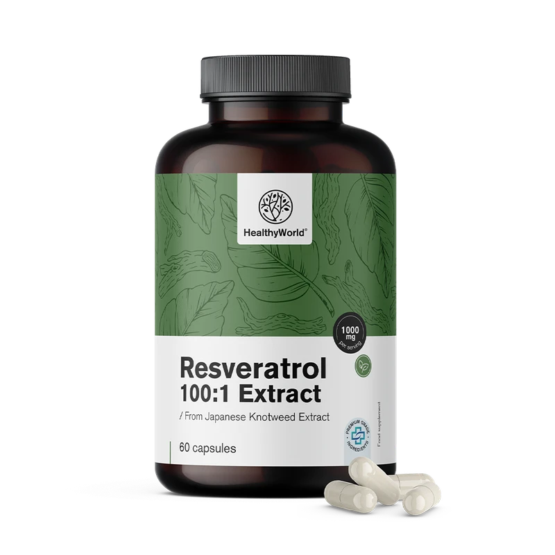 HealthyWorld Resvératrol 1000 mg - extrait 100:1