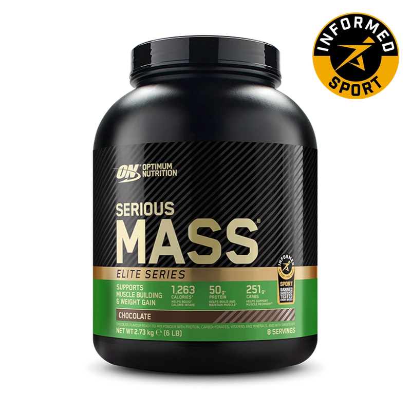 Optimum Nutrition Serious Mass Weight Gainer Protein Powder - Elite Series - 2.73kg (8 Portions)