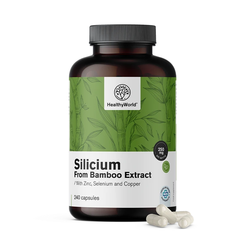 HealthyWorld Silicium 250 mg - extrait de bambou