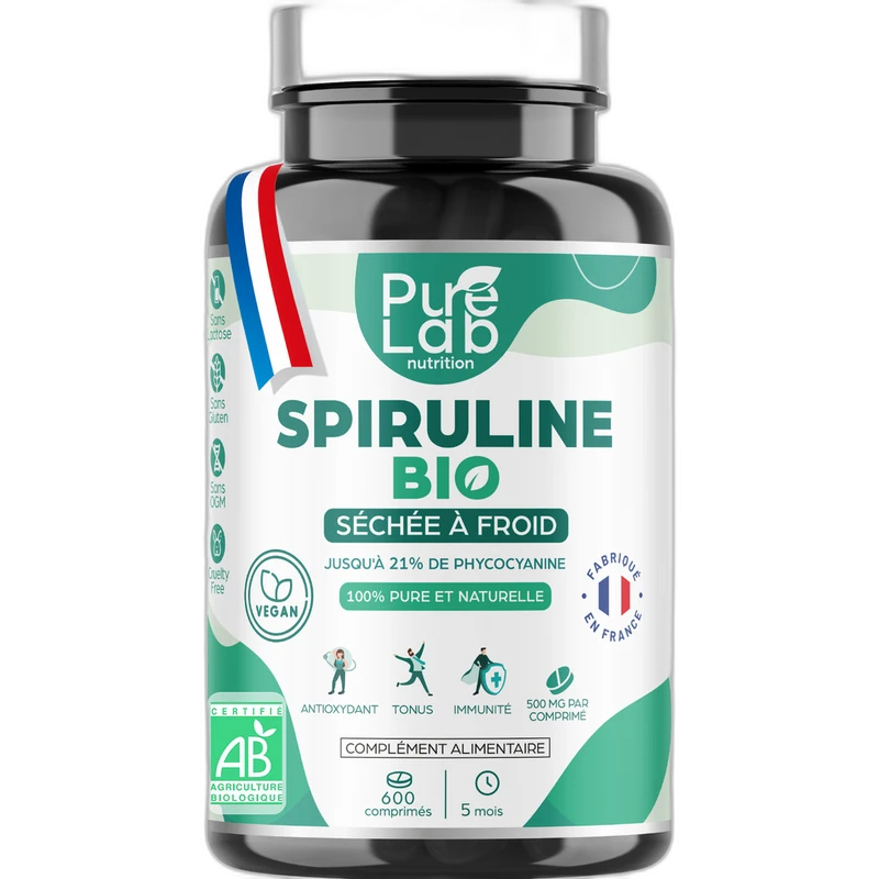 HealthyWorld Spiruline BIO 500 mg