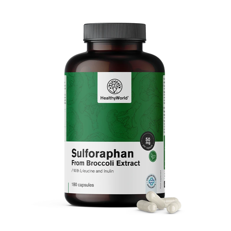 HealthyWorld Sulforaphane - extrait de brocoli 50 mg