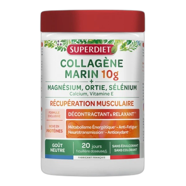 Superdiet Super Diet Collagène Marin 10 g Masse Musculaire poudre